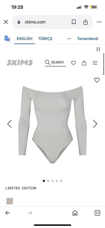 Kim kardashian Skims seamless çıtçıtlı body