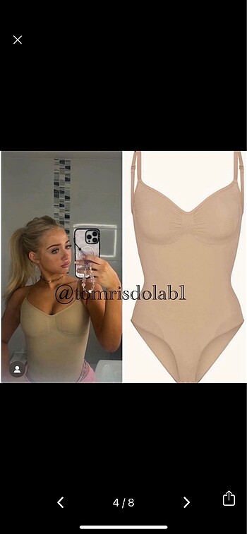 Skims brief  bodysuit - Görsel 6