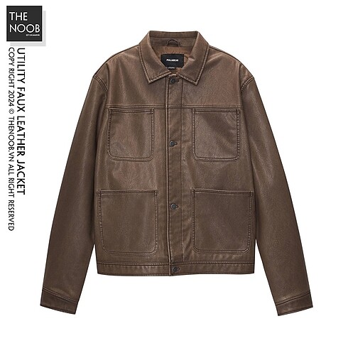Pull&bear vintage görünümlü deri ceket