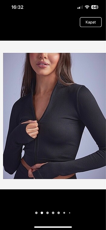 Asos Boohoo Siyah parmaklı hırka