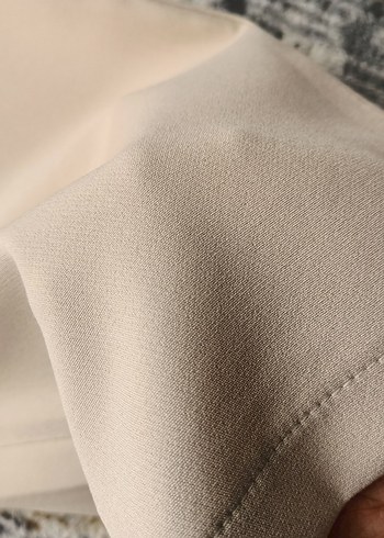 Bej Kadın Kumaş Pantolon - Görsel 3