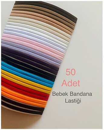Bebek Bandana Lastiği 50 adet