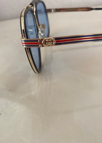  Beden Gucci Klasik Mavi Transparan Kadın Gözlüğü