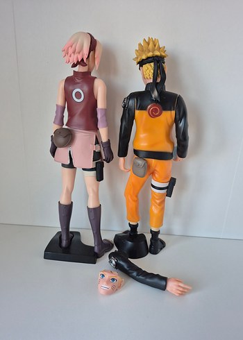 Anime Naruto Ve Sakura Figürleri - Görsel 5