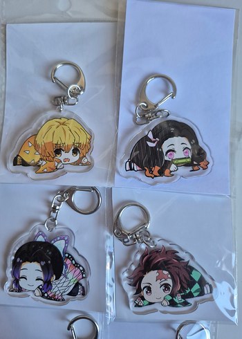 Anime Demon Slayer İblis Keser 6 Adet Anahtarlık - Görsel 2