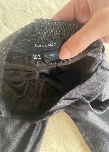 Zara Kadın kahverengi Denim Kumaş Pantolon
