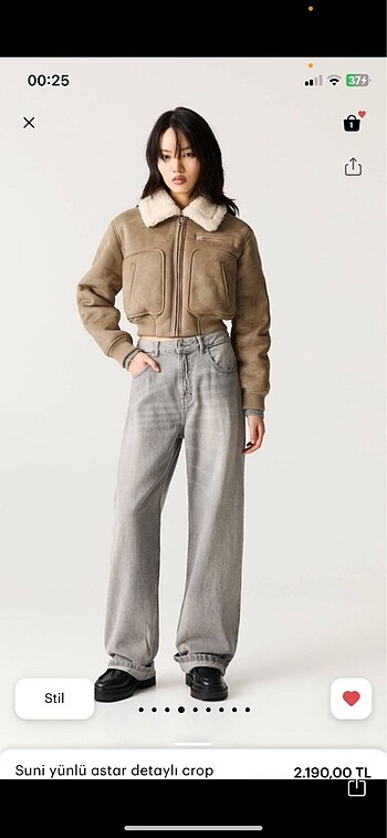 pull bear kürklü mont