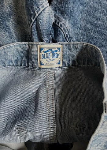 Kadın Mavi Batik Desenli Kemerli Jean - Görsel 5