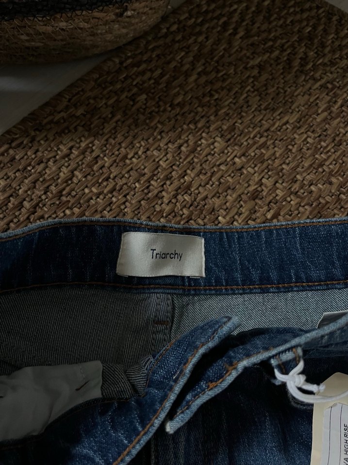 Düğmeli Regular Fit Denim Kadın Pantolon - Görsel 3