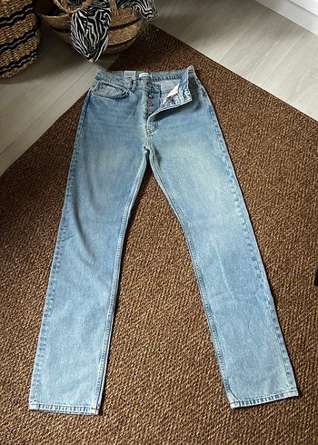 Kadın Mavi Denim Midi Boy Jean - Görsel 6