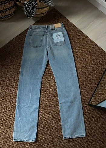 Kadın Mavi Denim Midi Boy Jean - Görsel 3