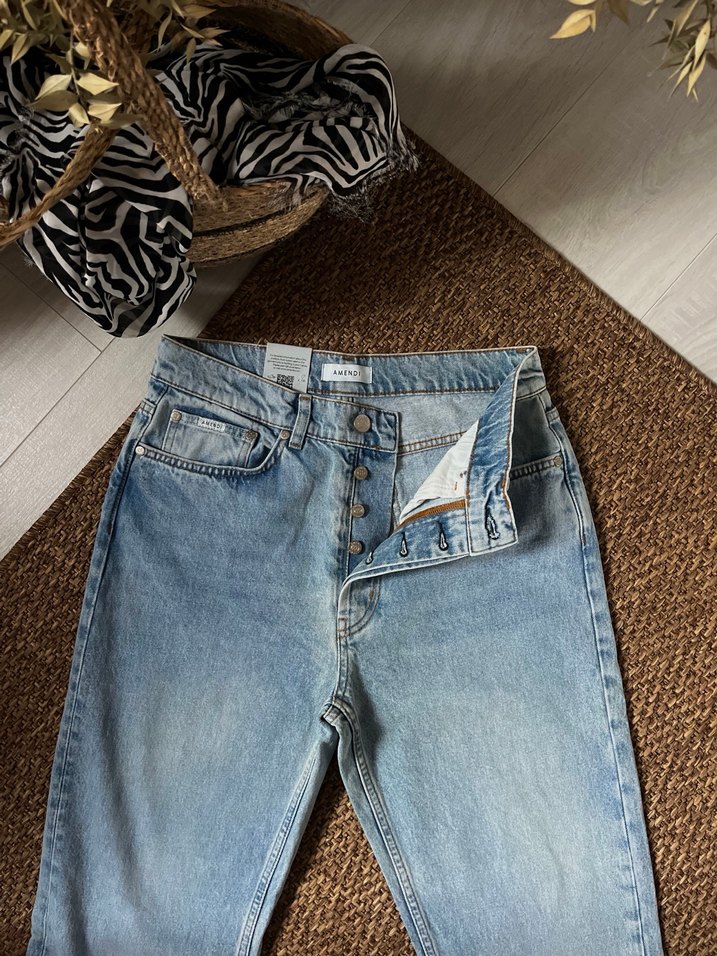 Kadın Mavi Denim Midi Boy Jean - Görsel 5