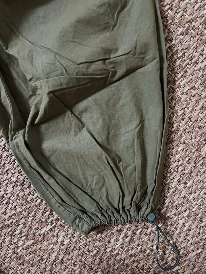 Kahverengi Kemerli Bol Kesim Keten Kadın Pantolon - Görsel 4