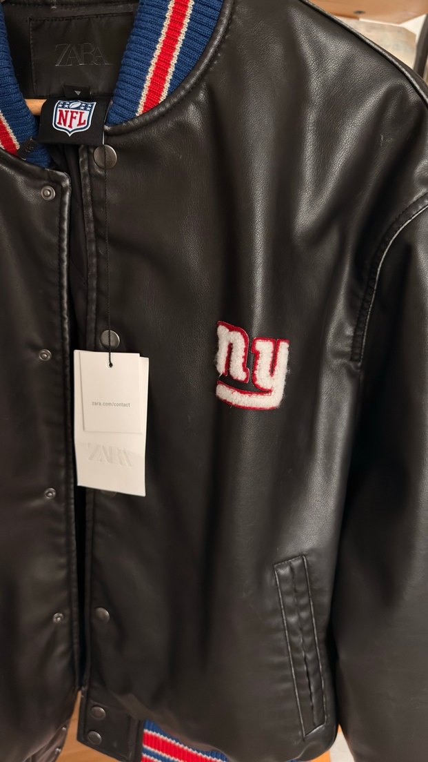 Siyah Kadın Deri Spor Ceket - Görsel 2