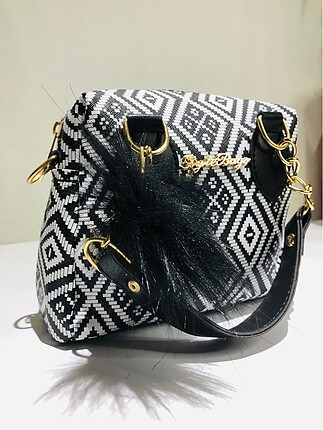 Diğer Black&White Pattern Bag