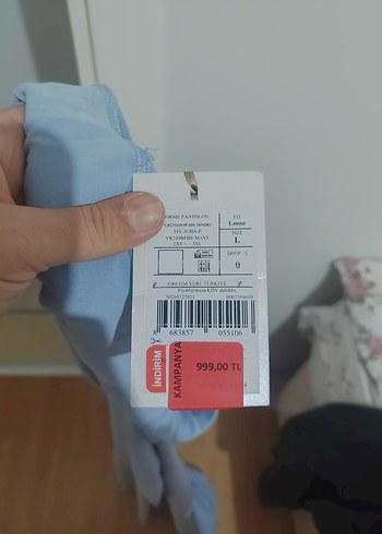 Mavi Kadın Pamuklu Rahat Eşofman Altı - Görsel 4