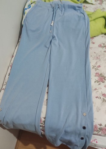 Mavi Kadın Pamuklu Rahat Eşofman Altı - Görsel 3