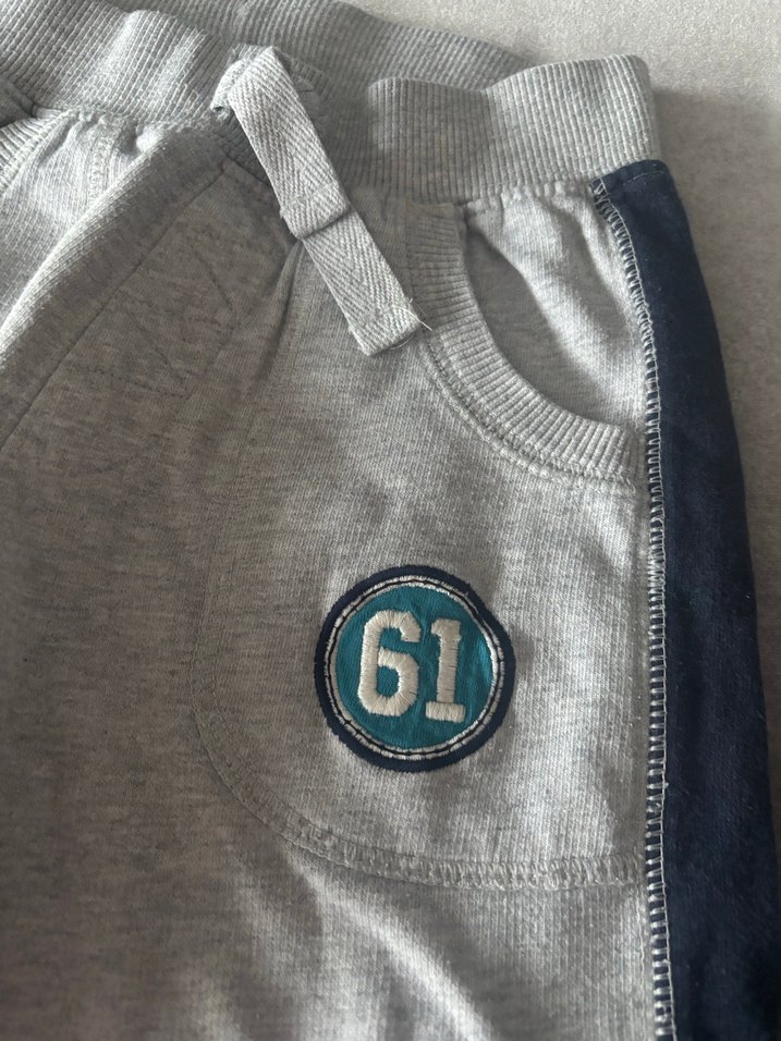 Gri Erkek Çocuk Rahat Kesim Eşofman Altı - Görsel 2