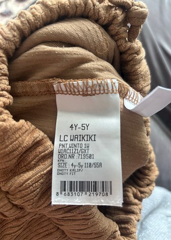 Erkek çocuk Kahverengi Kadife Pantolon - Görsel 3