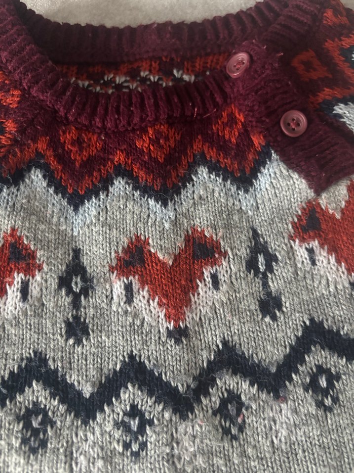 Zara tilkili Gri Erkek Çocuk Örgü Kazak - Görsel 2