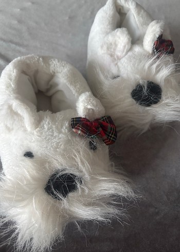 Kürklü Beyaz Ev pandufu yeni yıl panduf - Görsel 2