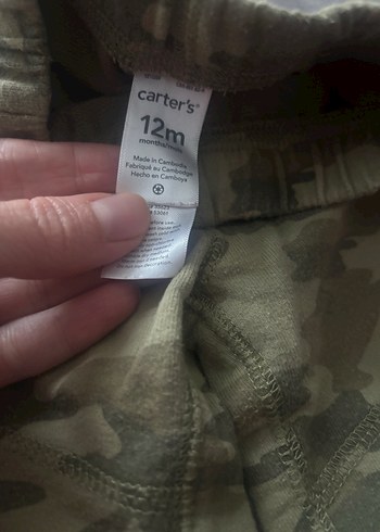 Carters 3lü takım bebek Kamuflaj Desenli - Görsel 5