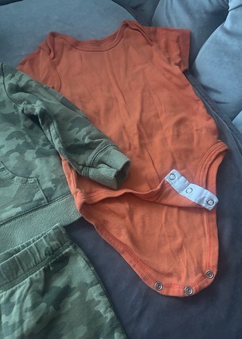 Carters 3lü takım bebek Kamuflaj Desenli - Görsel 3