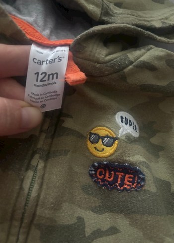 Carters 3lü takım bebek Kamuflaj Desenli - Görsel 4