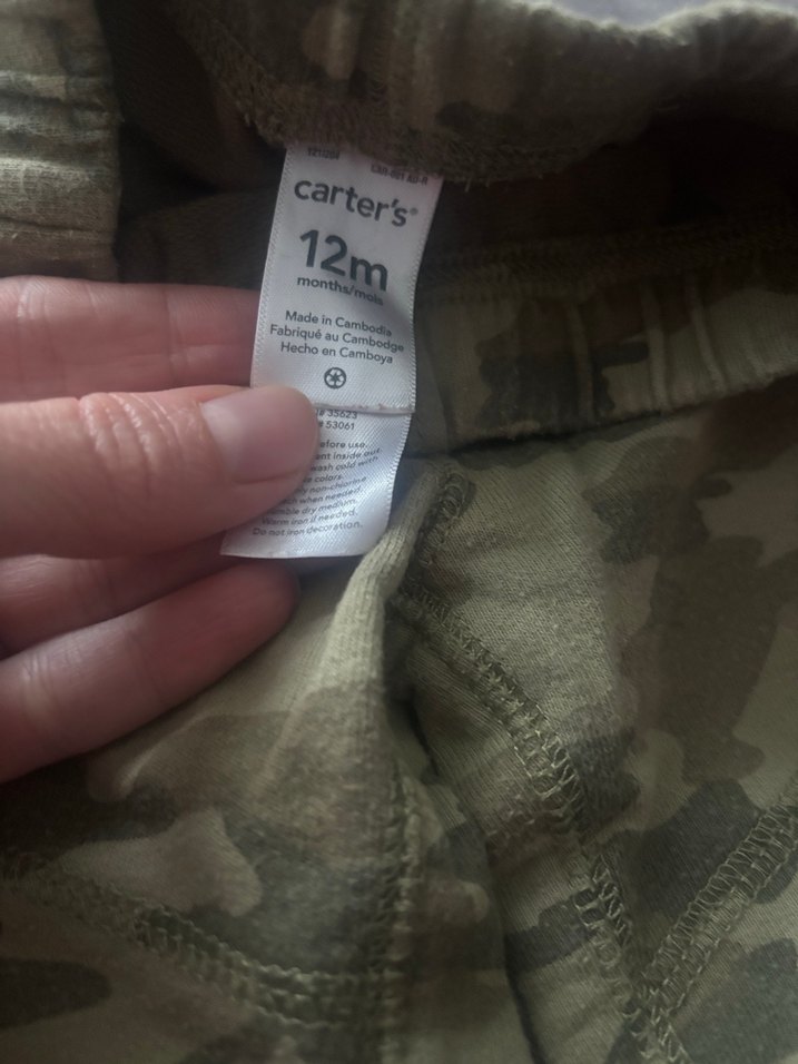 Carters 3lü takım bebek Kamuflaj Desenli - Görsel 5