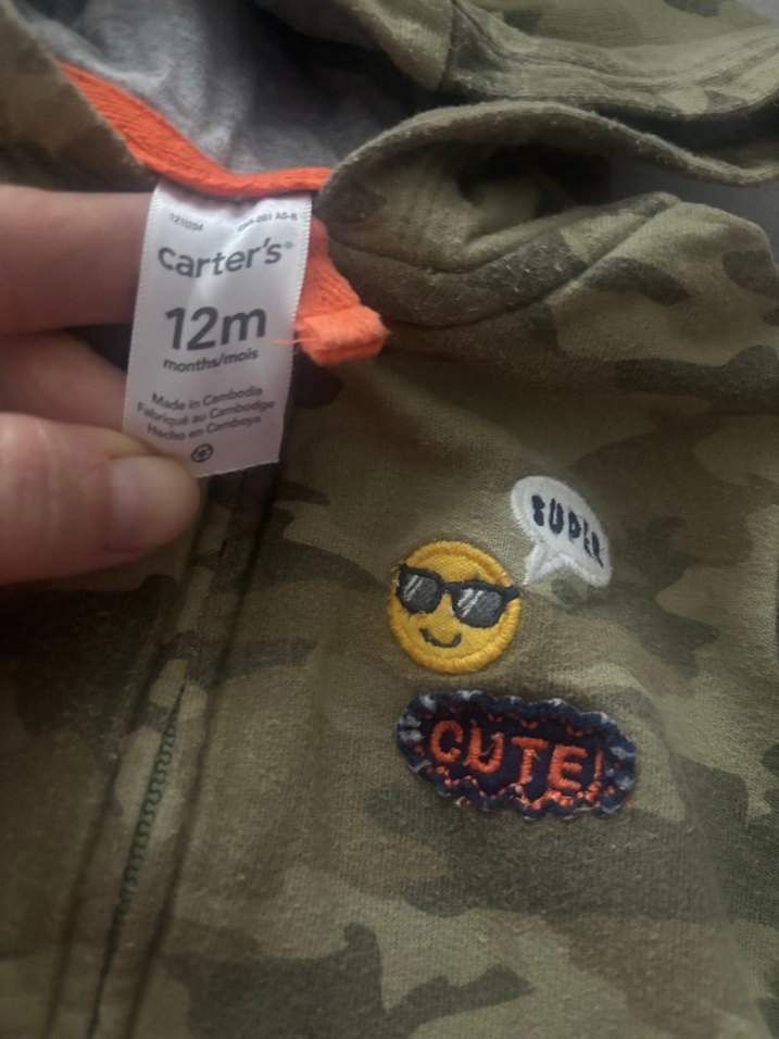 Carters 3lü takım bebek Kamuflaj Desenli - Görsel 4