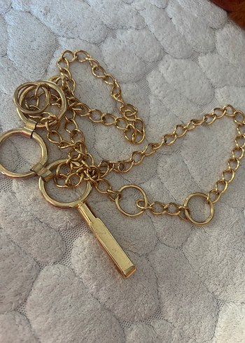 Altın Zincir Detaylı Kadın Vücut Zinciri kemeri - Görsel 2