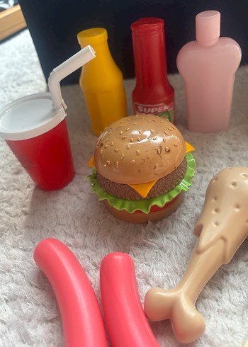 Renkli Plastik Oyuncak Yiyecek Seti - Görsel 2
