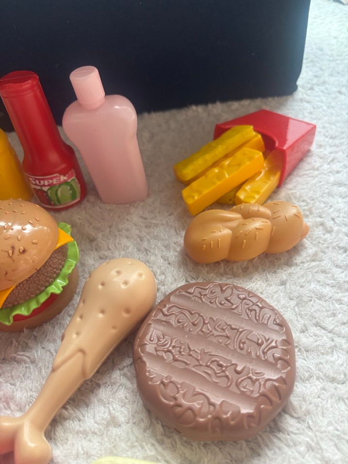 Renkli Plastik Oyuncak Yiyecek Seti - Görsel 3