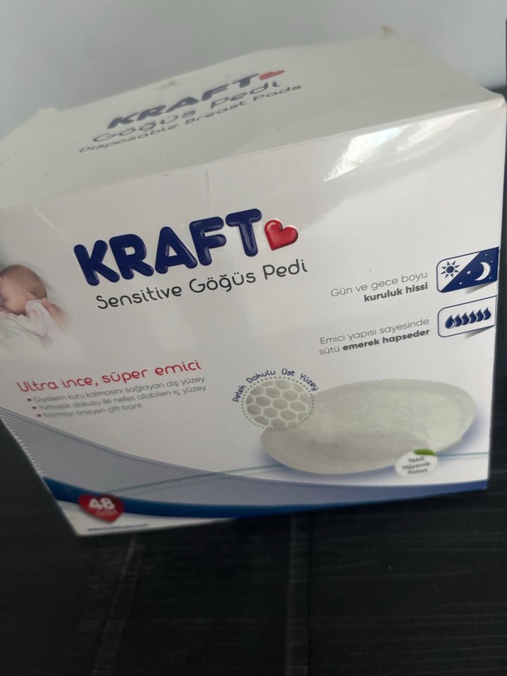 Kraft ve Lansinoh Emzirme Göğüs Pedi Beyaz - Görsel 3