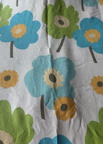 Çiçek Desenli Pastel Renkli Yatak Örtüsü pike - Görsel 3