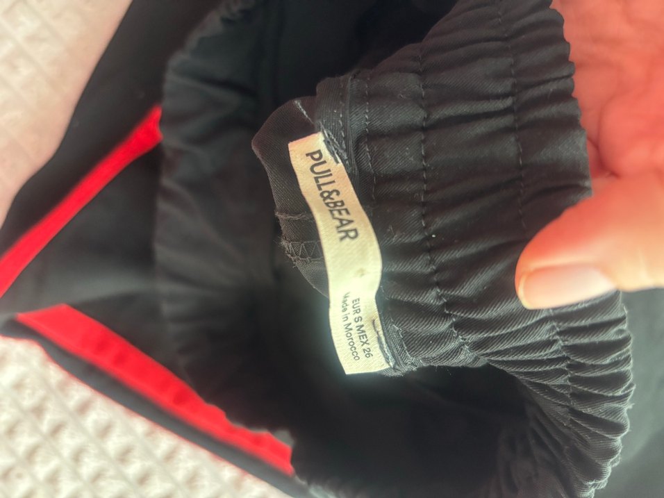 Kırmızı şeritli Spor Kumaş Pantolon - Görsel 3