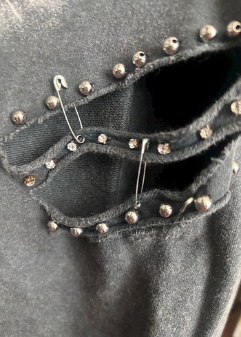 Kaplan desenli Kadın Sweatshirt - Görsel 3