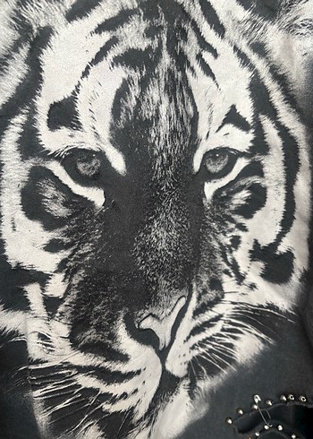 Kaplan desenli Kadın Sweatshirt - Görsel 4