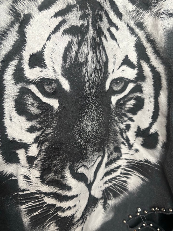 Kaplan desenli Kadın Sweatshirt - Görsel 4