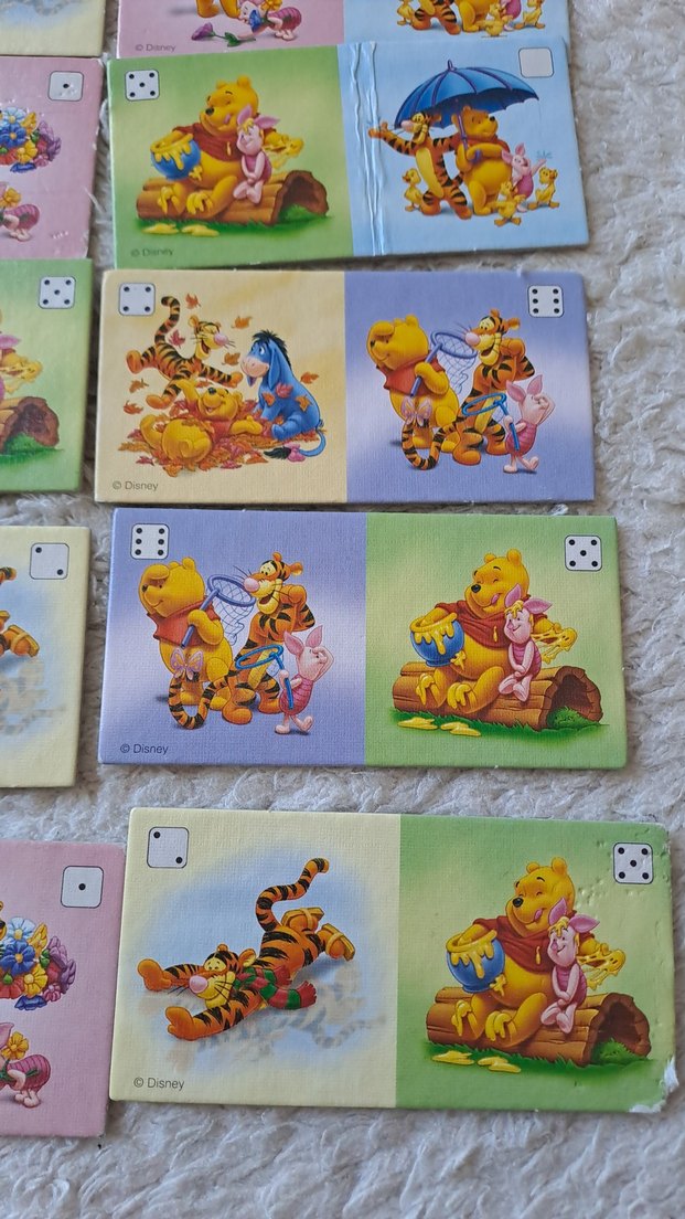 winnie the pooh domino zeka oyunu Puzzle Seti - Görsel 2