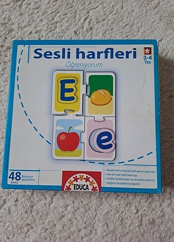 Harfler sesli harfli puzzle 