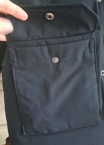 ZARA Siyah Kürklü kapüşonlu kuş tüyü kalın Kaban - Görsel 7