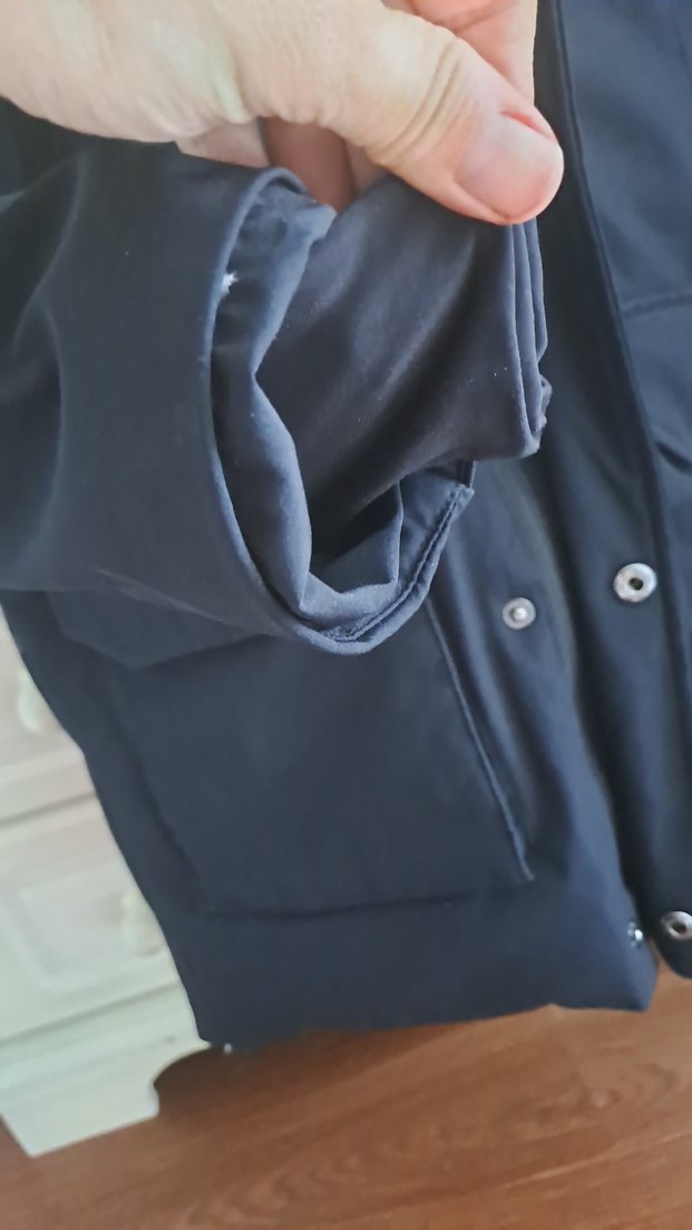 ZARA Siyah Kürklü kapüşonlu kuş tüyü kalın Kaban - Görsel 5