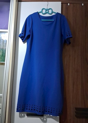 Mavi Kısa Kollu  Tunik - Görsel 3