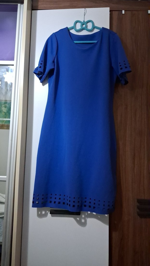 Mavi Kısa Kollu  Tunik - Görsel 4