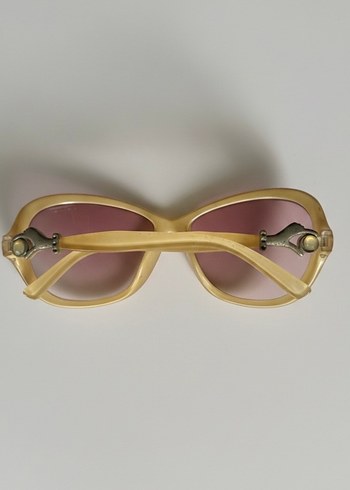 Sarı vintage  Kadın Güneş Gözlüğü - Görsel 2