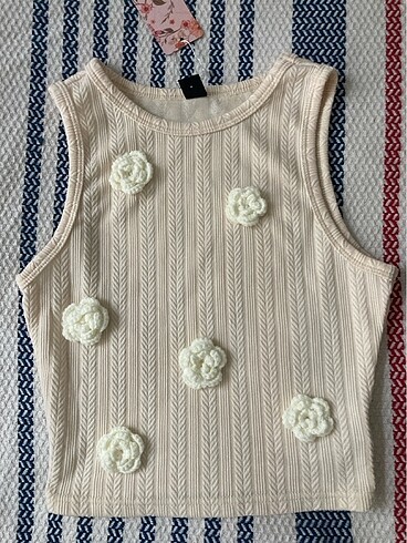 xs Beden çeşitli Renk Çiçekli Kolsuz Crop