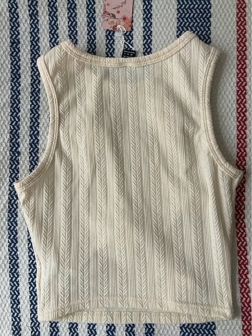 xs Beden Çiçekli Kolsuz Crop