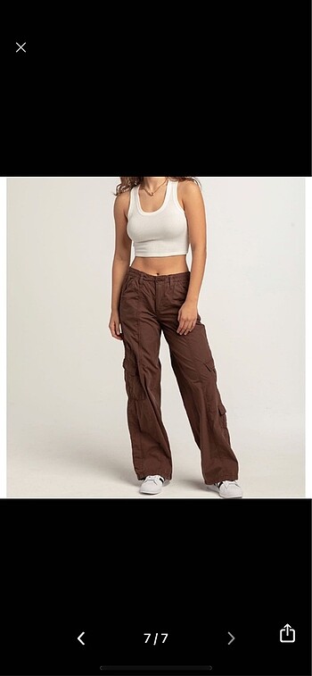 Urban outfitters y2k paraşüt pantolon
