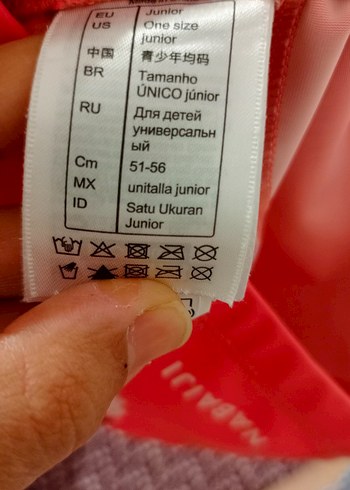 Defacto Çizgili Çok Renkli Kız Mayo ve Şapka